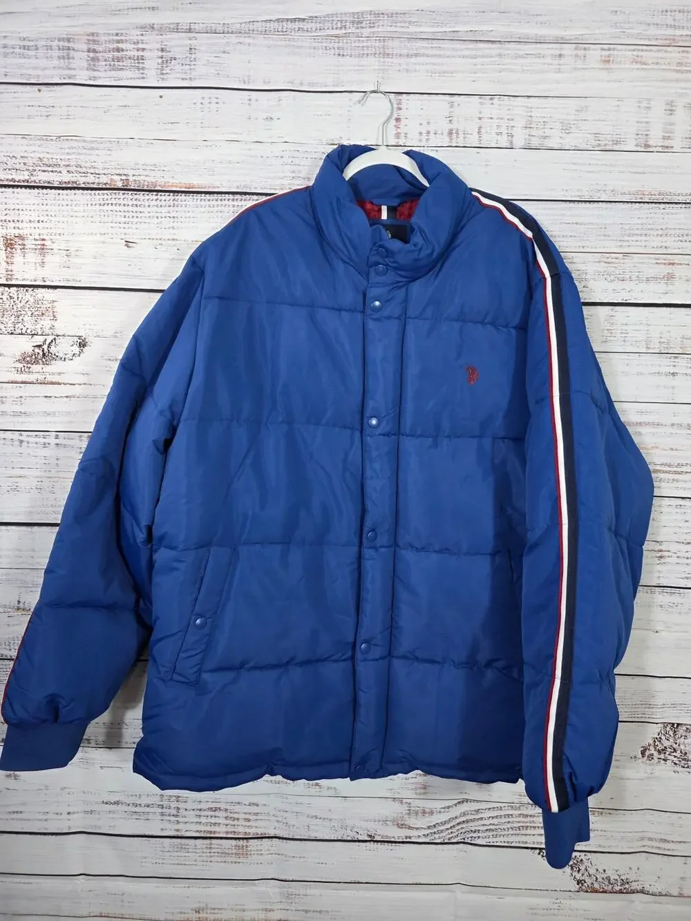 U.S. POLO ASSN. Men's Stripe Puffer jacket men's 3XL